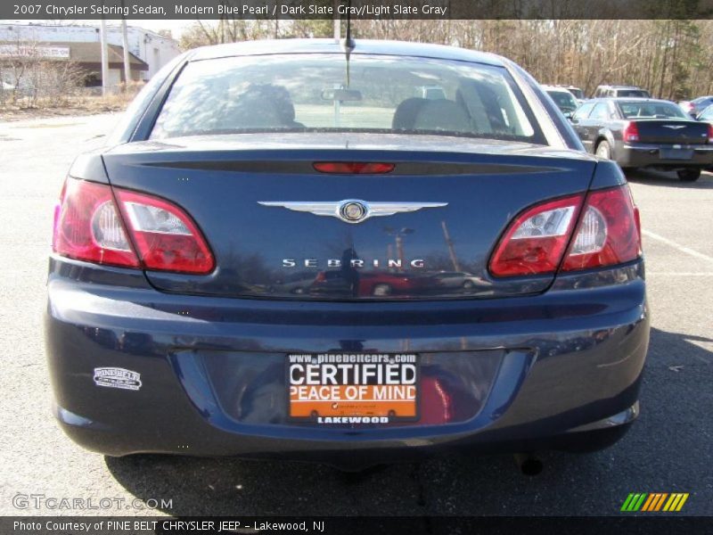 Modern Blue Pearl / Dark Slate Gray/Light Slate Gray 2007 Chrysler Sebring Sedan