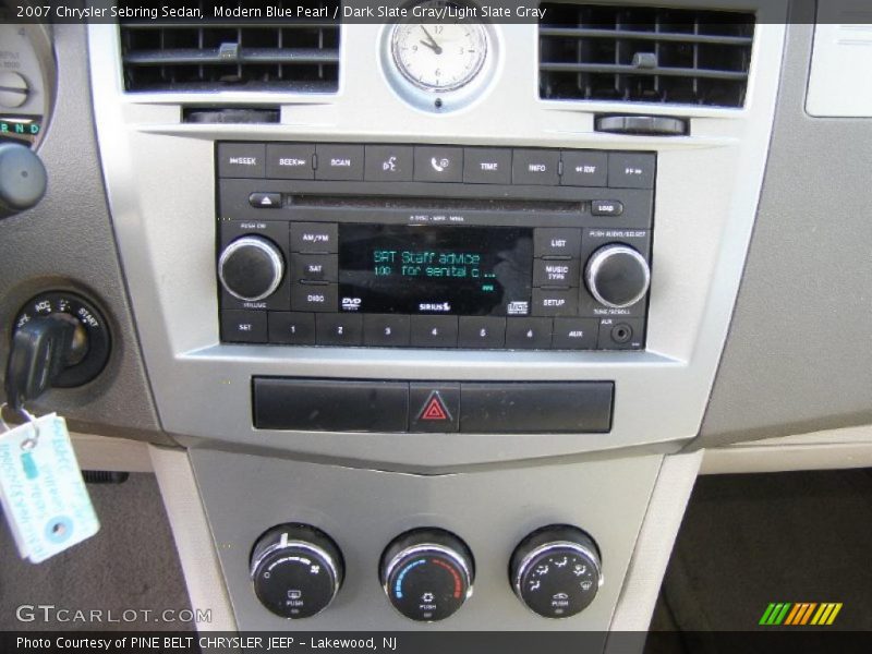 Modern Blue Pearl / Dark Slate Gray/Light Slate Gray 2007 Chrysler Sebring Sedan