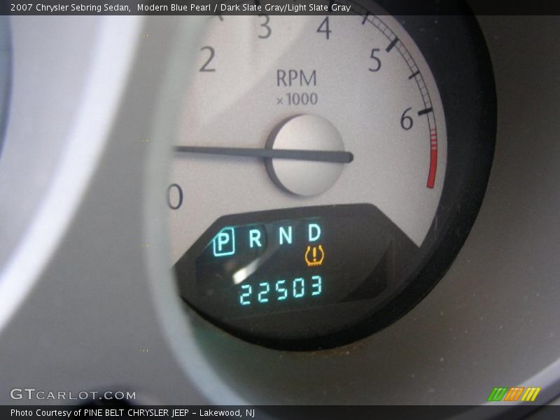 Modern Blue Pearl / Dark Slate Gray/Light Slate Gray 2007 Chrysler Sebring Sedan