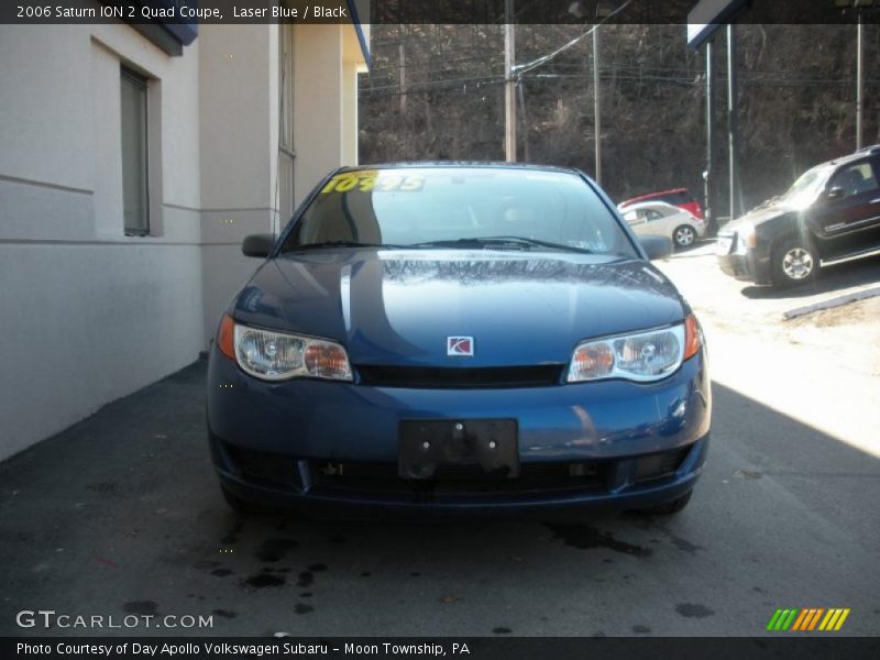 Laser Blue / Black 2006 Saturn ION 2 Quad Coupe
