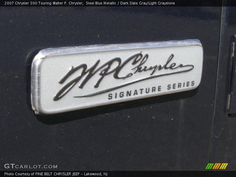 Steel Blue Metallic / Dark Slate Gray/Light Graystone 2007 Chrysler 300 Touring Walter P. Chrysler