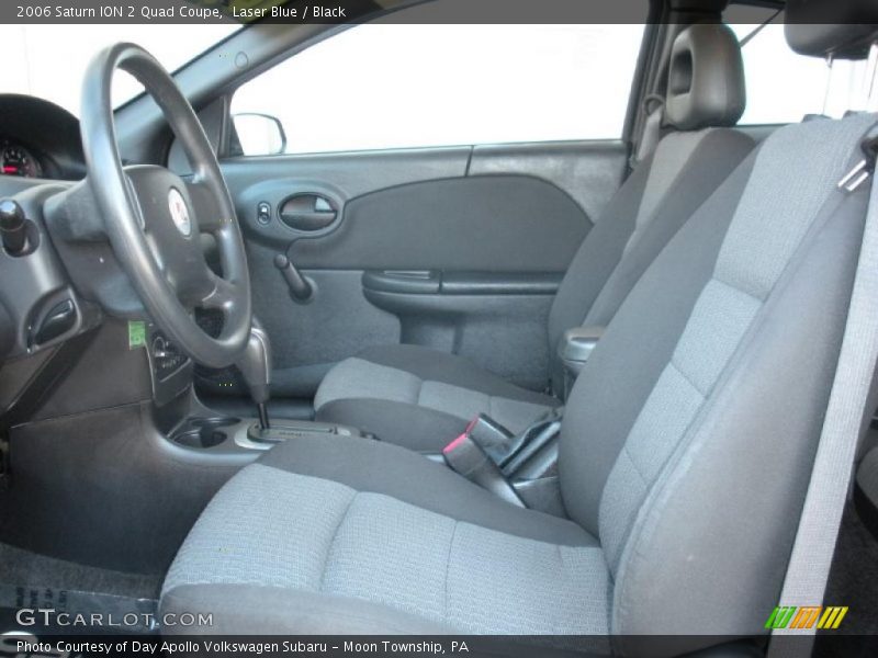 Laser Blue / Black 2006 Saturn ION 2 Quad Coupe