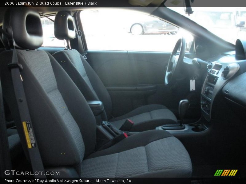 Laser Blue / Black 2006 Saturn ION 2 Quad Coupe