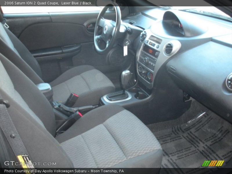 Laser Blue / Black 2006 Saturn ION 2 Quad Coupe