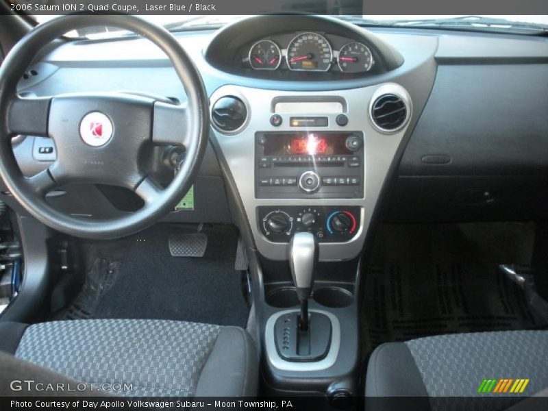 Laser Blue / Black 2006 Saturn ION 2 Quad Coupe