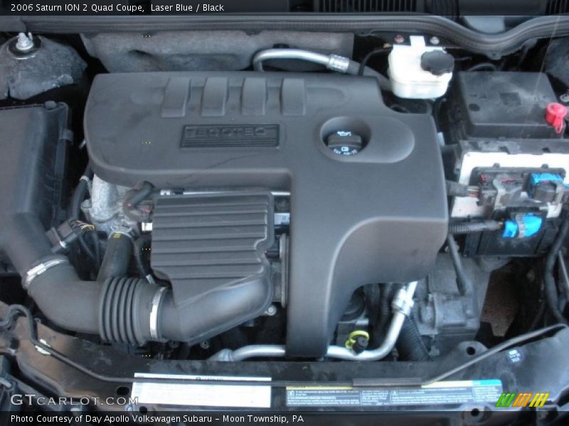 Laser Blue / Black 2006 Saturn ION 2 Quad Coupe
