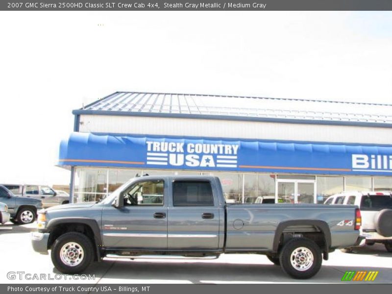 Stealth Gray Metallic / Medium Gray 2007 GMC Sierra 2500HD Classic SLT Crew Cab 4x4