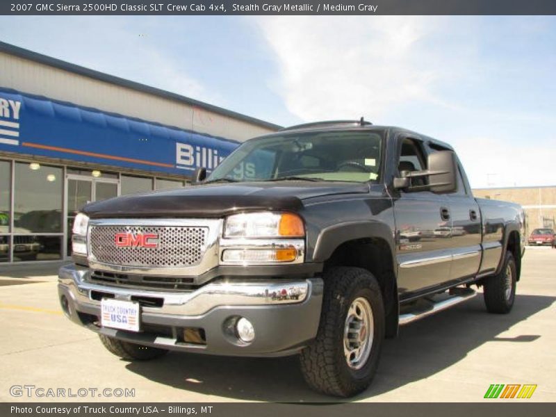 Stealth Gray Metallic / Medium Gray 2007 GMC Sierra 2500HD Classic SLT Crew Cab 4x4
