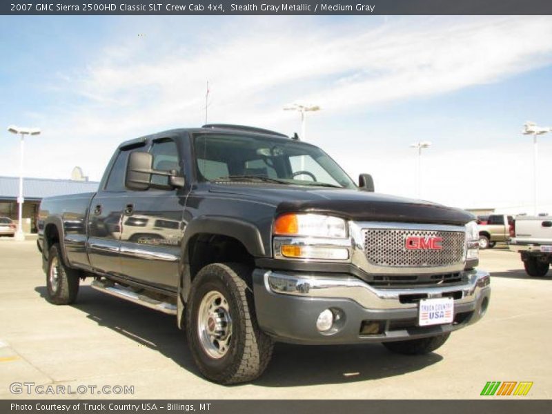 Stealth Gray Metallic / Medium Gray 2007 GMC Sierra 2500HD Classic SLT Crew Cab 4x4