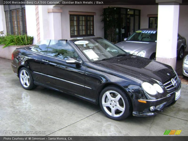 Obsidian Black Metallic / Black 2006 Mercedes-Benz CLK 500 Cabriolet