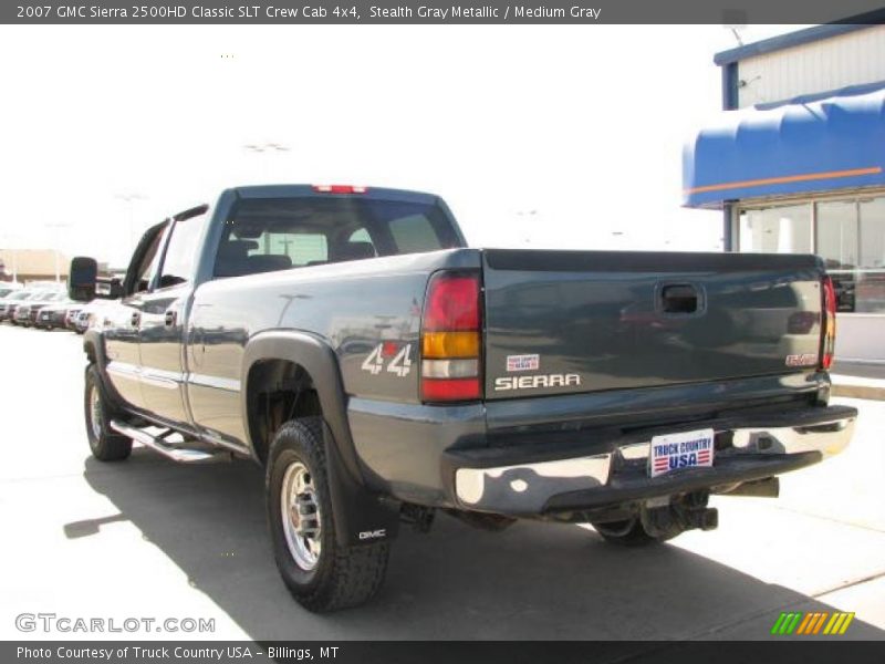 Stealth Gray Metallic / Medium Gray 2007 GMC Sierra 2500HD Classic SLT Crew Cab 4x4