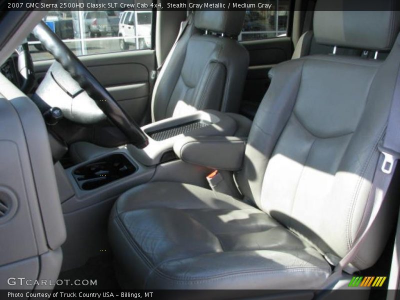Stealth Gray Metallic / Medium Gray 2007 GMC Sierra 2500HD Classic SLT Crew Cab 4x4