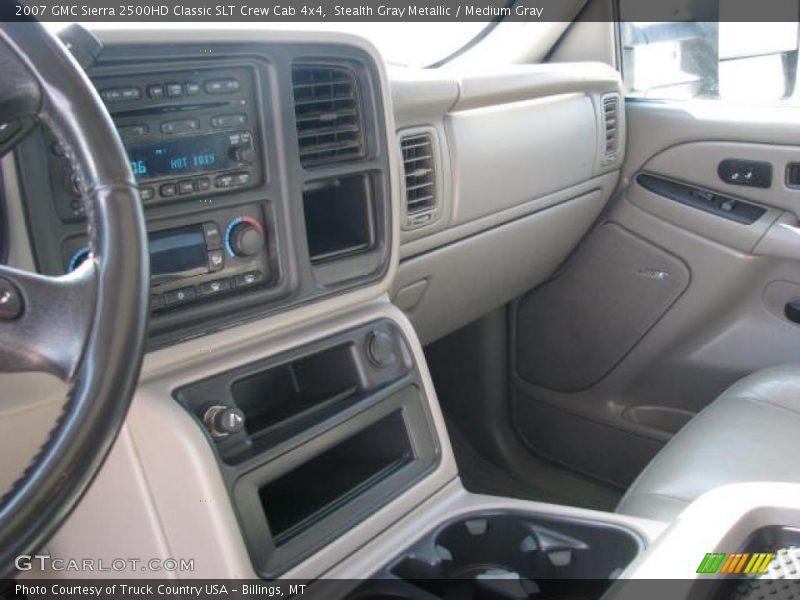 Stealth Gray Metallic / Medium Gray 2007 GMC Sierra 2500HD Classic SLT Crew Cab 4x4