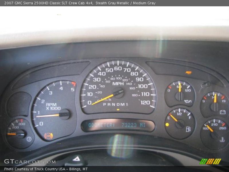 Stealth Gray Metallic / Medium Gray 2007 GMC Sierra 2500HD Classic SLT Crew Cab 4x4