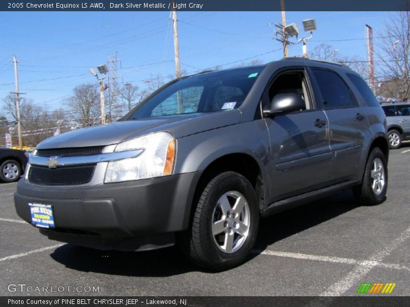 Dark Silver Metallic / Light Gray 2005 Chevrolet Equinox LS AWD