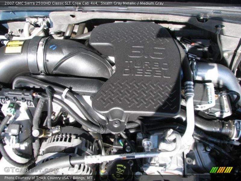 Stealth Gray Metallic / Medium Gray 2007 GMC Sierra 2500HD Classic SLT Crew Cab 4x4