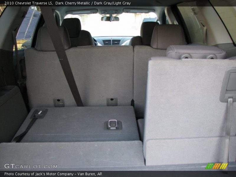 Dark Cherry Metallic / Dark Gray/Light Gray 2010 Chevrolet Traverse LS