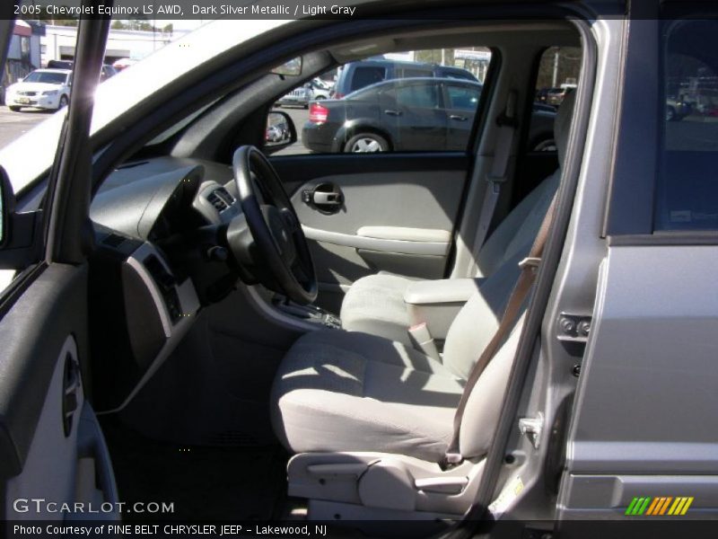 Dark Silver Metallic / Light Gray 2005 Chevrolet Equinox LS AWD