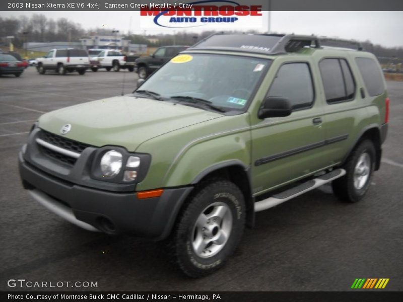 Canteen Green Metallic / Gray 2003 Nissan Xterra XE V6 4x4
