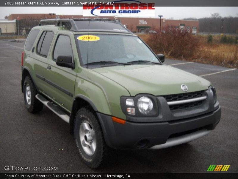 Canteen Green Metallic / Gray 2003 Nissan Xterra XE V6 4x4