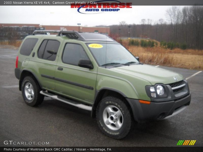 Canteen Green Metallic / Gray 2003 Nissan Xterra XE V6 4x4