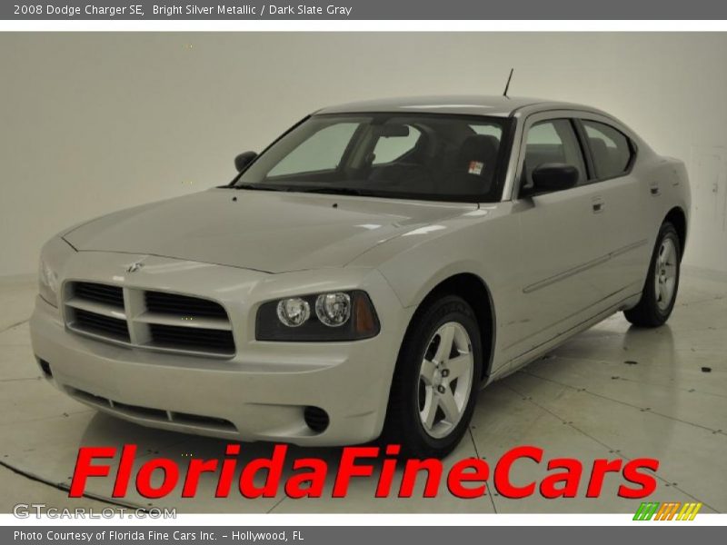 Bright Silver Metallic / Dark Slate Gray 2008 Dodge Charger SE