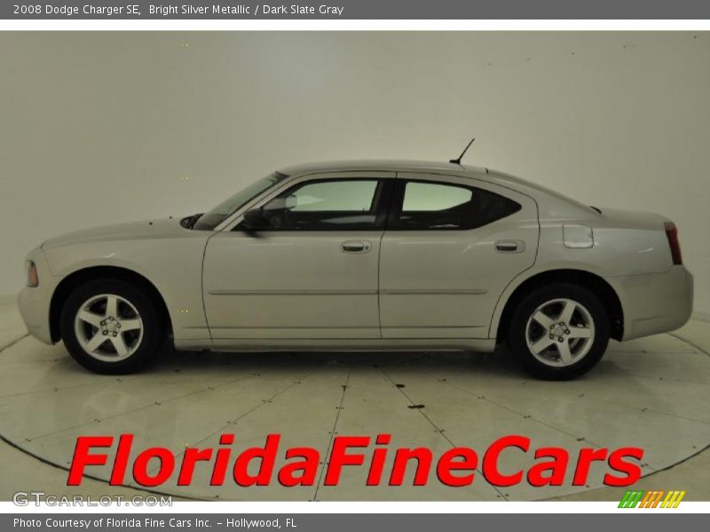 Bright Silver Metallic / Dark Slate Gray 2008 Dodge Charger SE