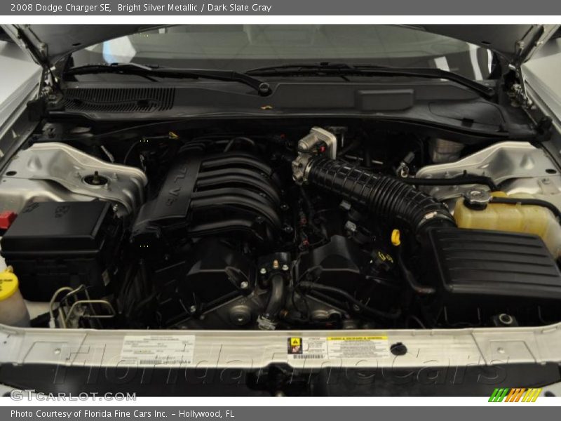 Bright Silver Metallic / Dark Slate Gray 2008 Dodge Charger SE