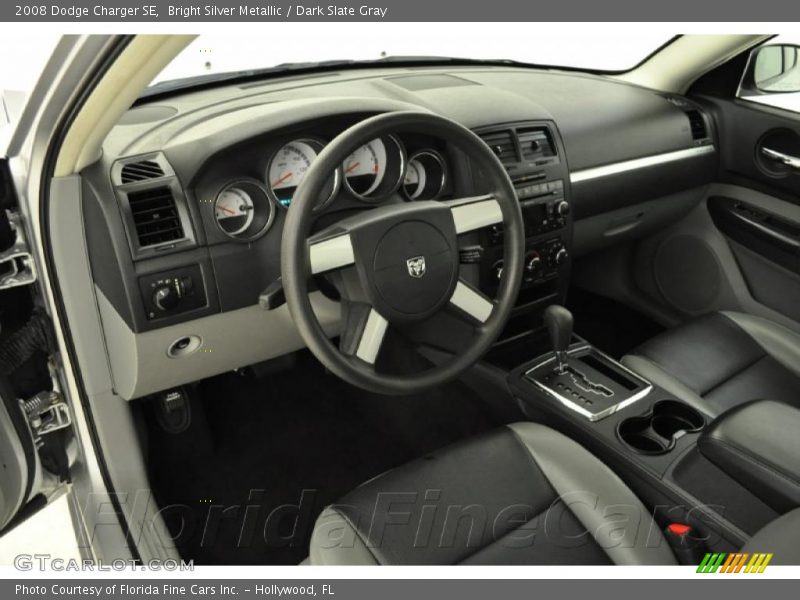 Bright Silver Metallic / Dark Slate Gray 2008 Dodge Charger SE
