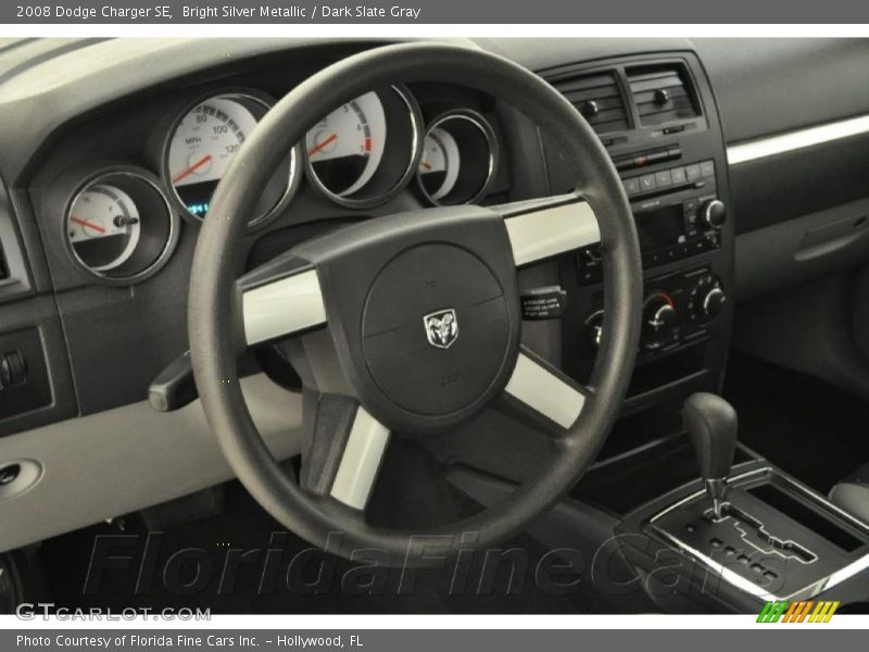 Bright Silver Metallic / Dark Slate Gray 2008 Dodge Charger SE