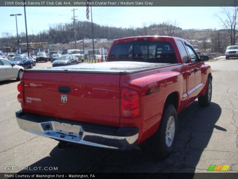 Inferno Red Crystal Pearl / Medium Slate Gray 2006 Dodge Dakota ST Club Cab 4x4