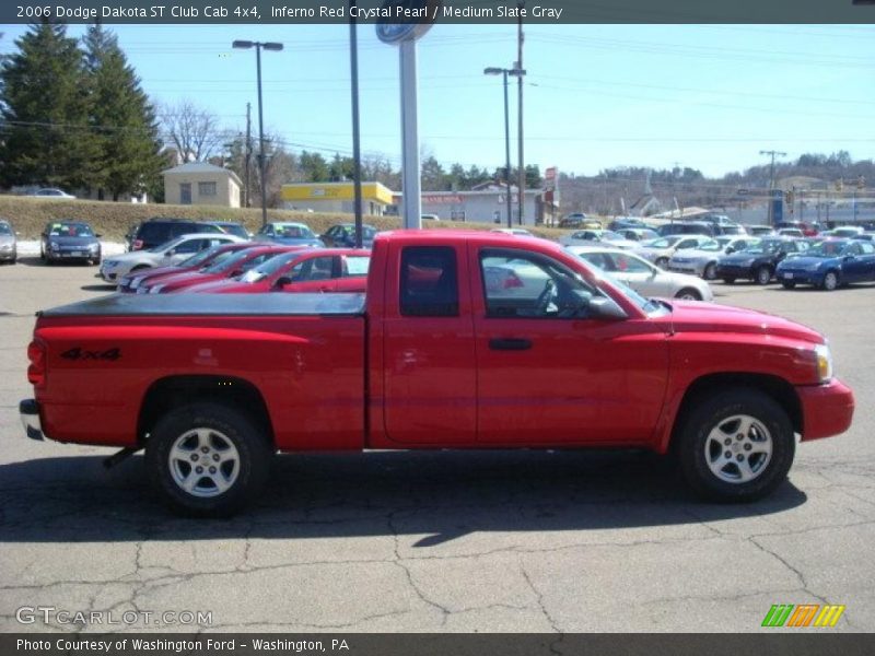 Inferno Red Crystal Pearl / Medium Slate Gray 2006 Dodge Dakota ST Club Cab 4x4