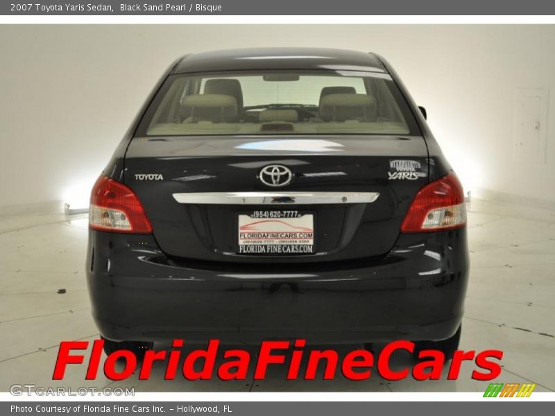 Black Sand Pearl / Bisque 2007 Toyota Yaris Sedan