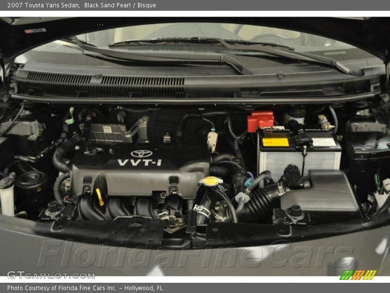 Black Sand Pearl / Bisque 2007 Toyota Yaris Sedan