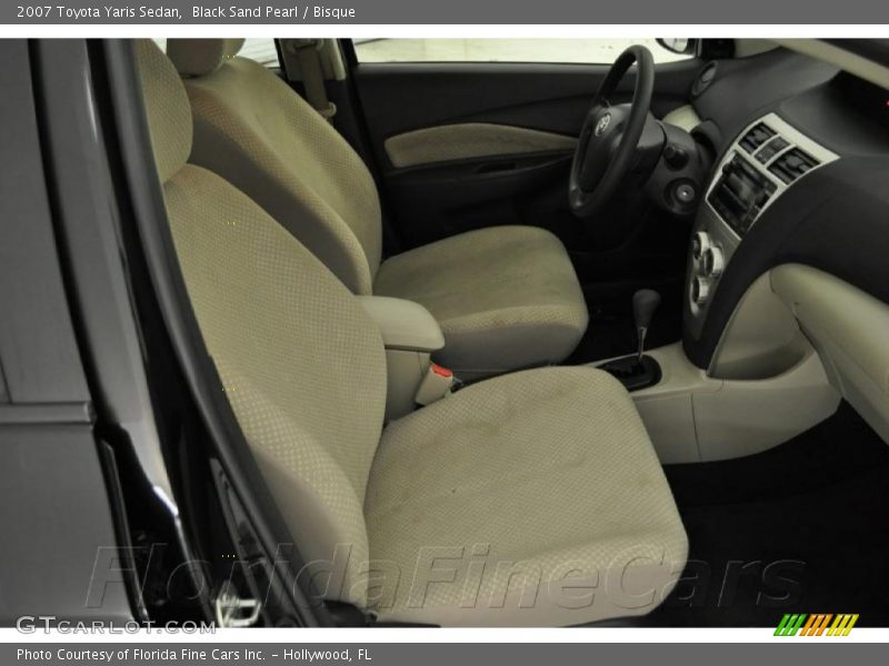 Black Sand Pearl / Bisque 2007 Toyota Yaris Sedan