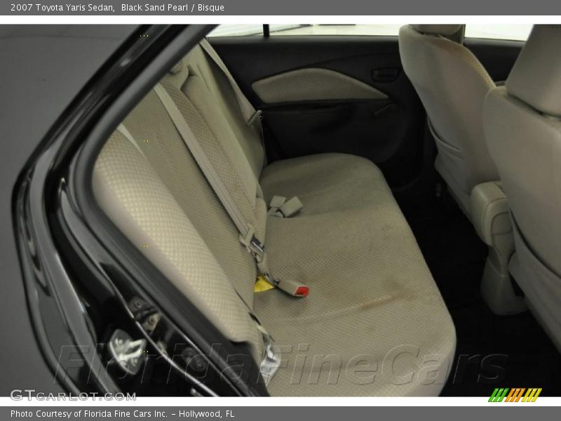 Black Sand Pearl / Bisque 2007 Toyota Yaris Sedan