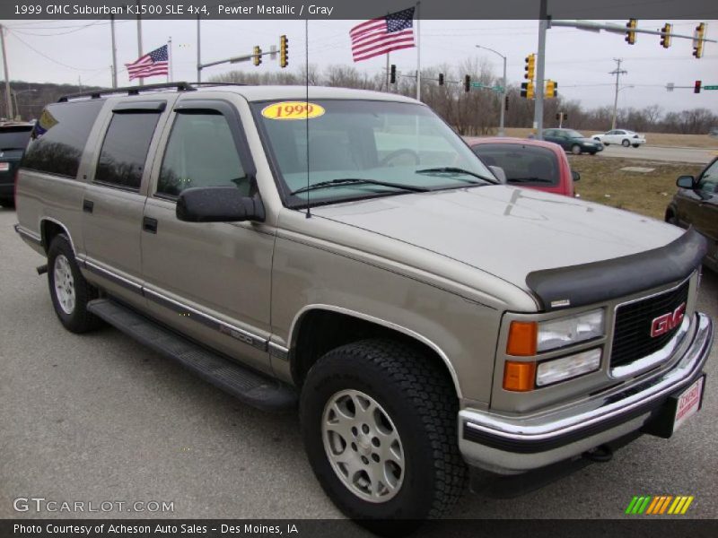 Pewter Metallic / Gray 1999 GMC Suburban K1500 SLE 4x4