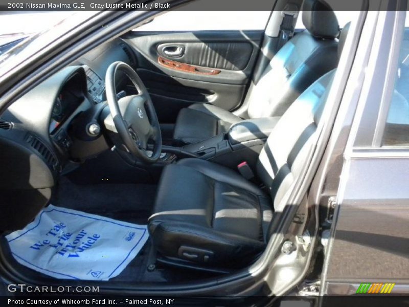 Gray Lustre Metallic / Black 2002 Nissan Maxima GLE
