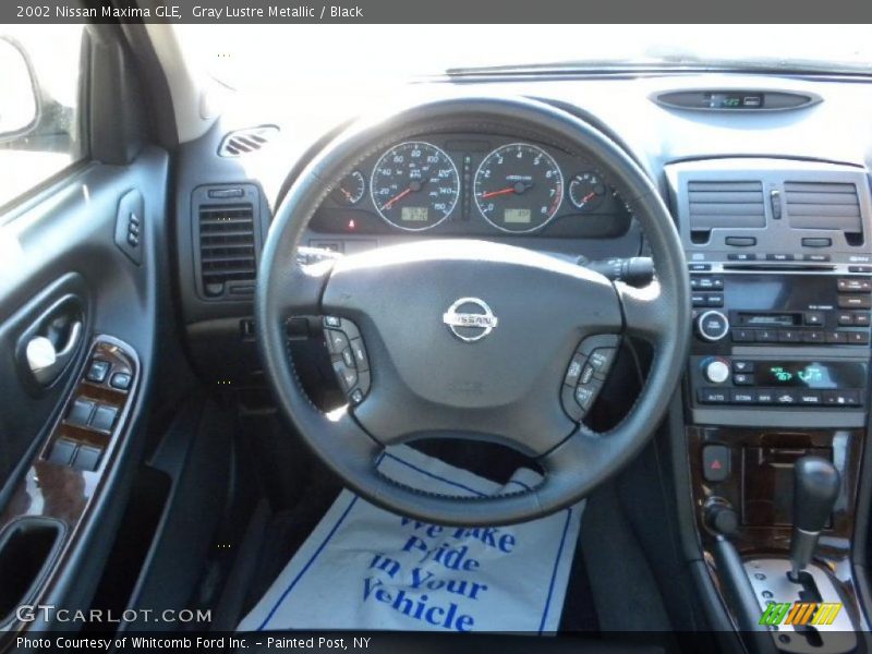 Gray Lustre Metallic / Black 2002 Nissan Maxima GLE