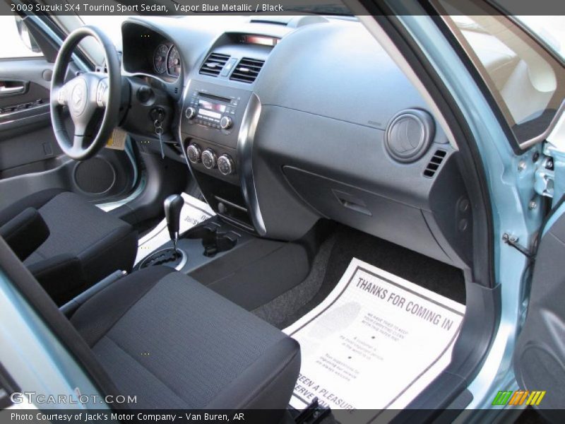 Vapor Blue Metallic / Black 2009 Suzuki SX4 Touring Sport Sedan