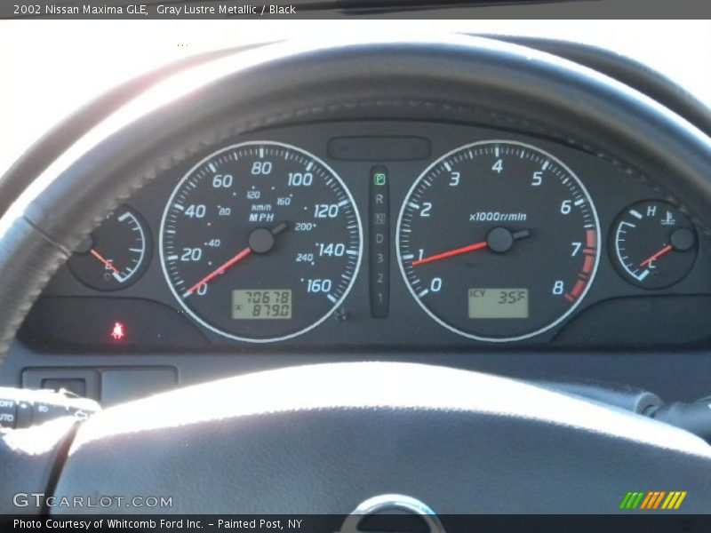 Gray Lustre Metallic / Black 2002 Nissan Maxima GLE