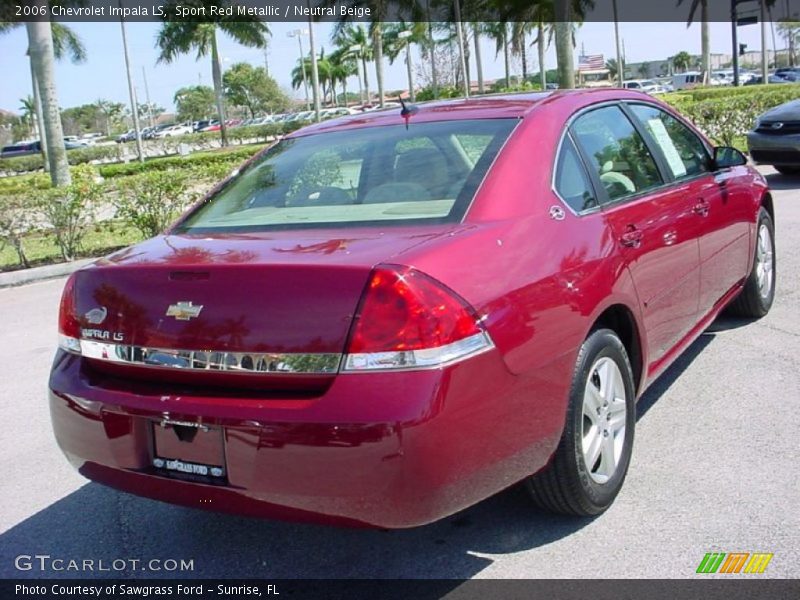 Sport Red Metallic / Neutral Beige 2006 Chevrolet Impala LS