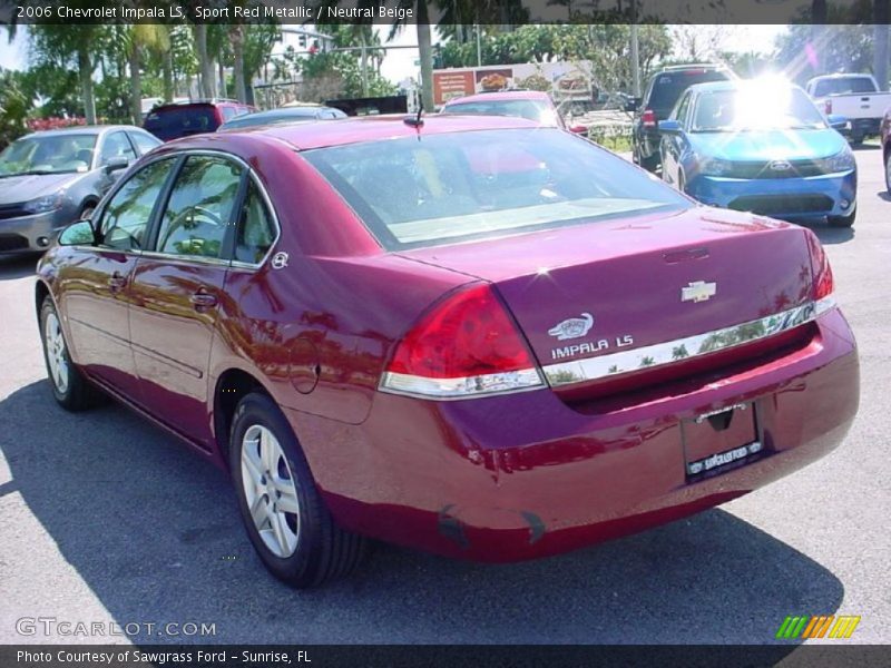 Sport Red Metallic / Neutral Beige 2006 Chevrolet Impala LS