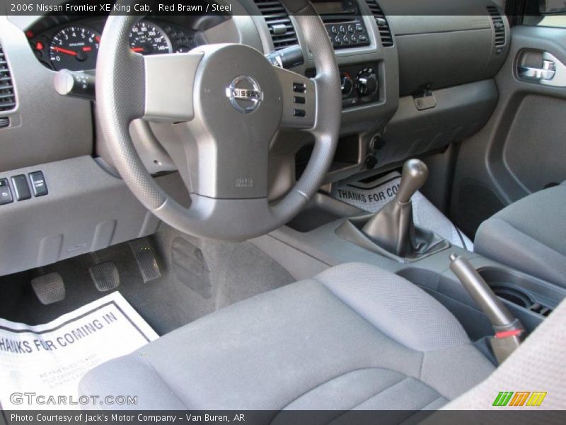Red Brawn / Steel 2006 Nissan Frontier XE King Cab
