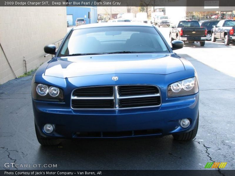 Deep Water Blue Pearl / Dark Slate Gray 2009 Dodge Charger SXT
