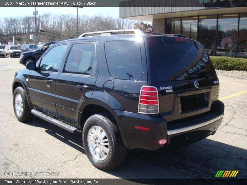 Black / Black 2007 Mercury Mariner Premier 4WD
