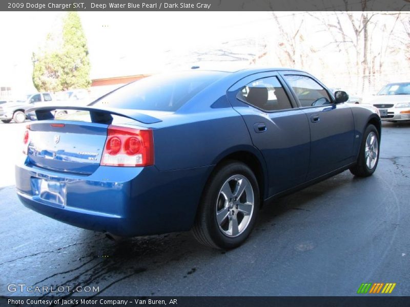 Deep Water Blue Pearl / Dark Slate Gray 2009 Dodge Charger SXT