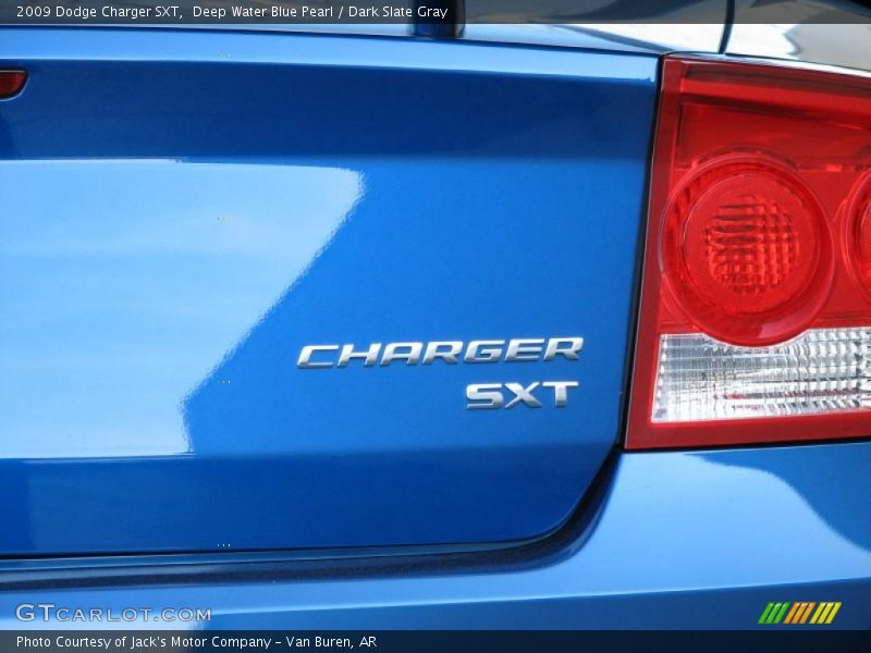 Deep Water Blue Pearl / Dark Slate Gray 2009 Dodge Charger SXT