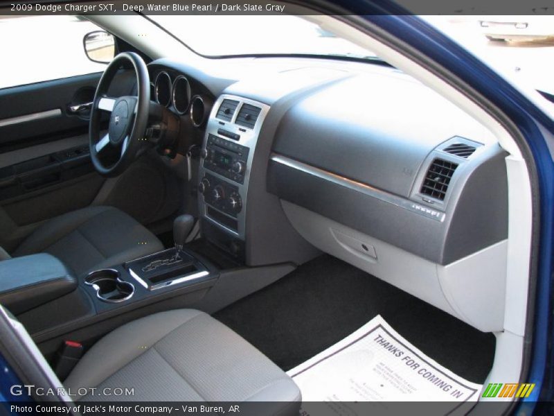 Deep Water Blue Pearl / Dark Slate Gray 2009 Dodge Charger SXT