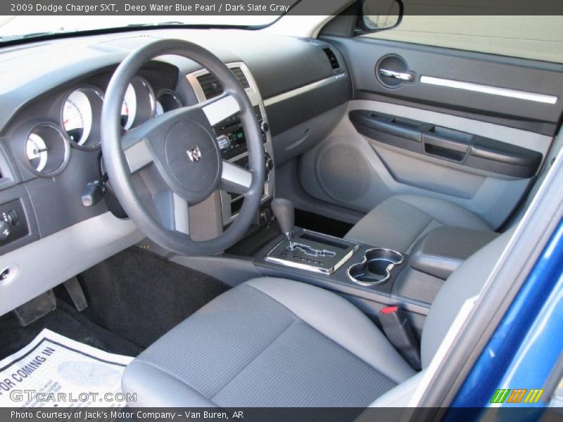 Deep Water Blue Pearl / Dark Slate Gray 2009 Dodge Charger SXT
